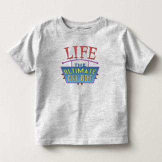 T-Shirt für Kleinkinder mit einer pro-life-Botscha