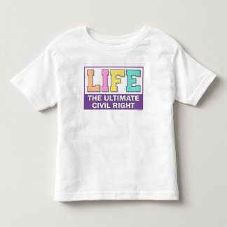 T-Shirt für Kleinkinder mit einer pro-life-Botscha