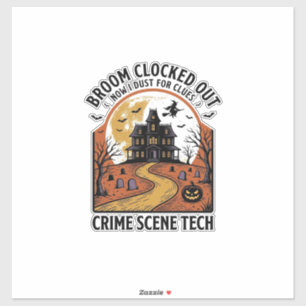 T-Shirt für Kriminaltechniker Lustiges Halloween-G Aufkleber