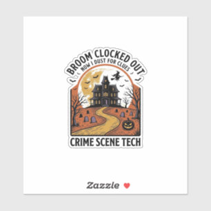 T-Shirt für Kriminaltechniker Lustiges Halloween-G Aufkleber