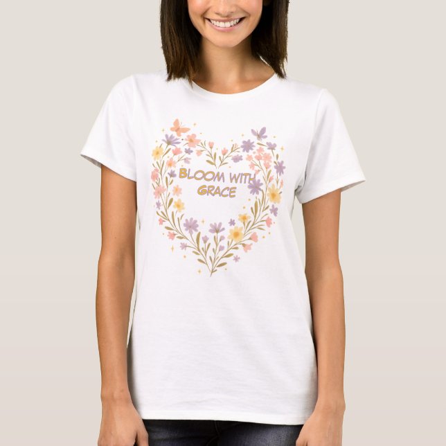 T - Shirt für kundenspezifische Blumenziffer (Vorderseite)