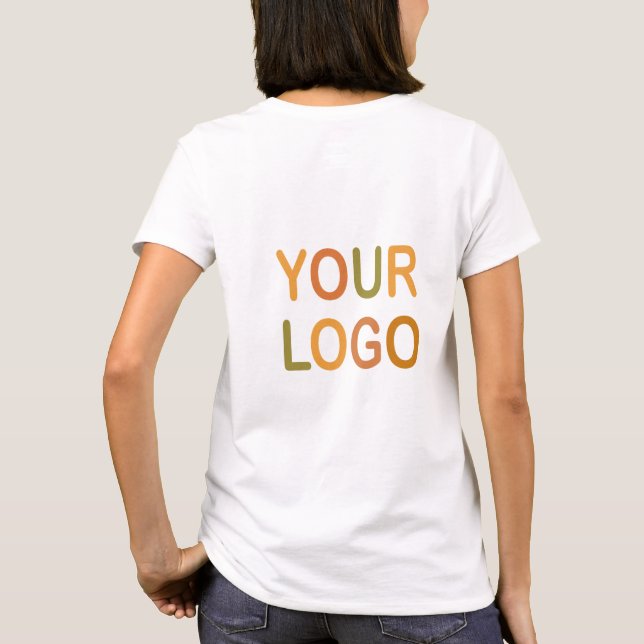 T - Shirt für kundenspezifische Firmenlogos (Rückseite)