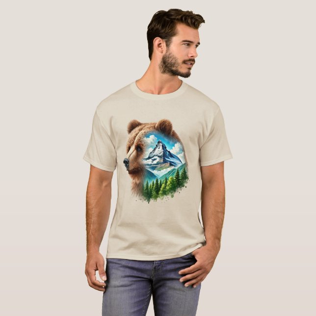 T - Shirt für Landschaftliche Bären (Vorne ganz)