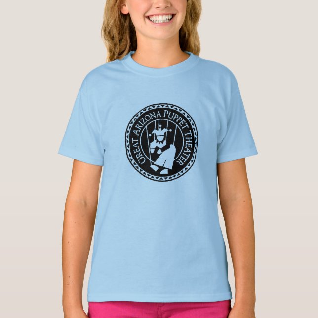 T - Shirt für Mädchen, großes Logo (Vorderseite)