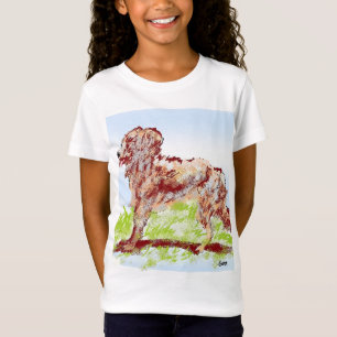 T-Shirt für Mädchen: Irischer Setter