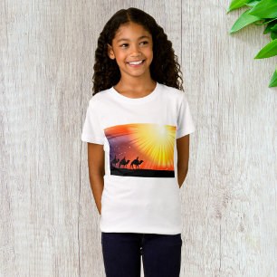 T-Shirt für Mädchen mit drei Weisen