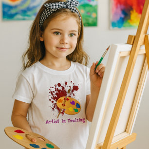 T-Shirt für Mädchen mit Farbspritzern