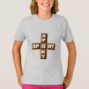 T-Shirt für Mädchen SCHOKOLADE SPORT