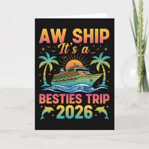 T-Shirt für Mädchen-Trip Aw Ship Es ist ein Bestie Karte