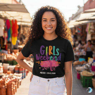T-Shirt für Mädchen-Wochenende mit individuellem O