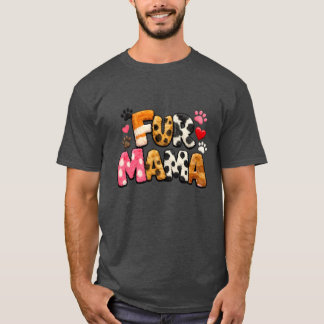 T-shirt Fur Mama | Cadeau mignon pour amoureux d'a