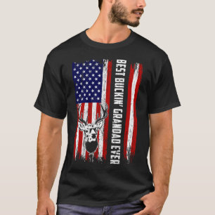 T-Shirt für Männer: Bester jagender Opa ever Hirsc