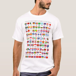 T-Shirt für Männer flg die Welt