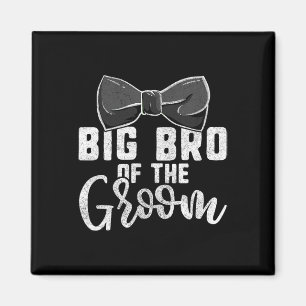 T-Shirt für Männer: Großer Bruder des Bräutigams1  Magnet