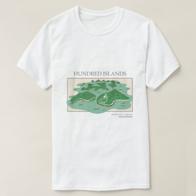 T-Shirt für Männer Insel (Design vorne)