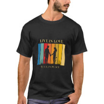 T-Shirt für Männer 'Live in Love'