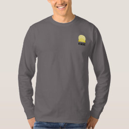 T - Shirt für Männer mit langem Sieb in Smoke Gray