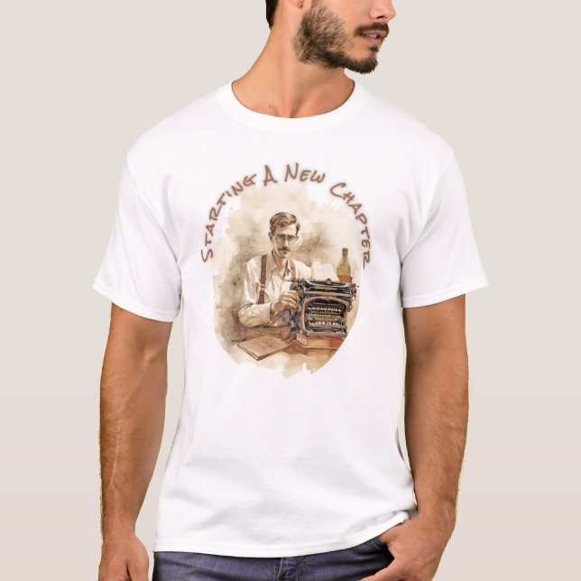T-Shirt für Männer - Starten eines neuen Kapitels (Vorderseite)