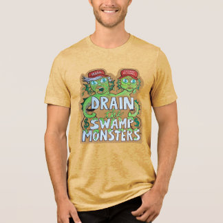 T-Shirt für Männer: Sumpfmonster entwässern Tri-Blend Shirt