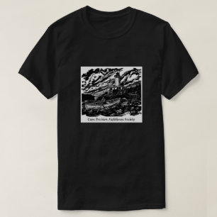 T - Shirt für männliche Woodblock-Logos - Schwar