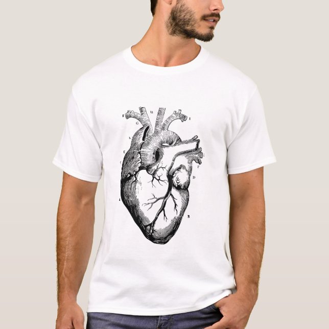 T - Shirt für medizinisches menschliches Herzdiagr (Vorderseite)