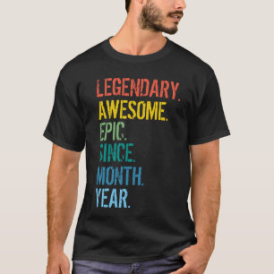 T - Shirt für Monat und Jahr