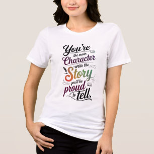 T - Shirt für Motivierend Hauptzeichen
