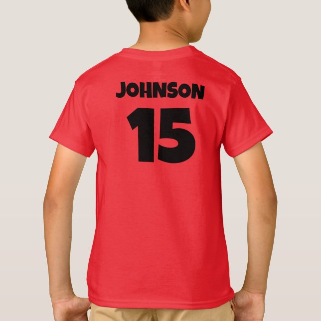 T - Shirt für personalisierte Sportbezeichnung (Rückseite)