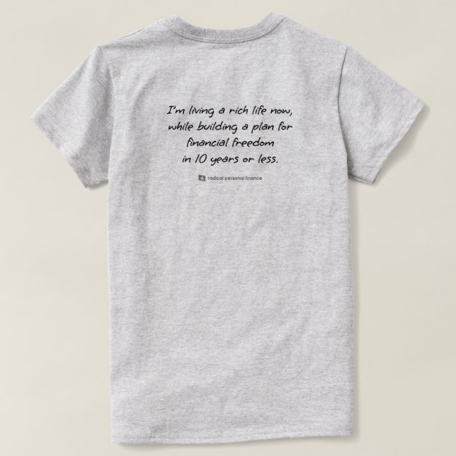T - Shirt für radiale Anweisungen (W) (Design Rückseite)