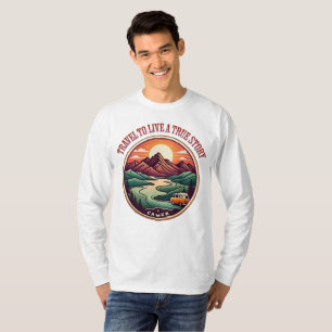 T-Shirt für Reisen in der wirklichen Geschichte — 