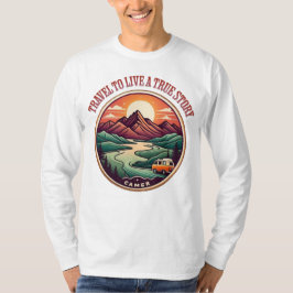 T-Shirt für Reisen in der wirklichen Geschichte — 
