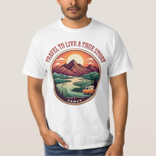 T-Shirt für Reisen in der wirklichen Geschichte —