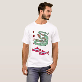 T - Shirt für Schlangenfische im neuen Jahr 2025