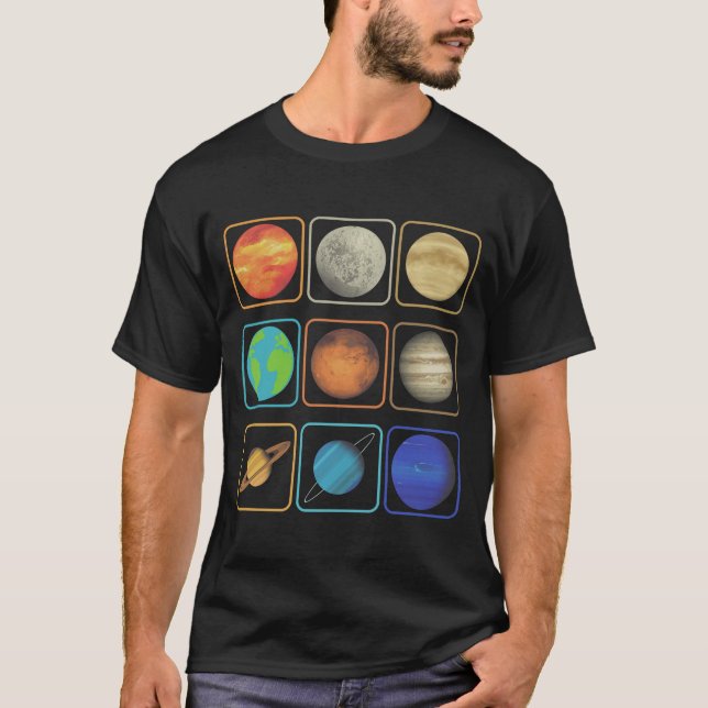 T - Shirt für Sonnensysteme (Vorderseite)