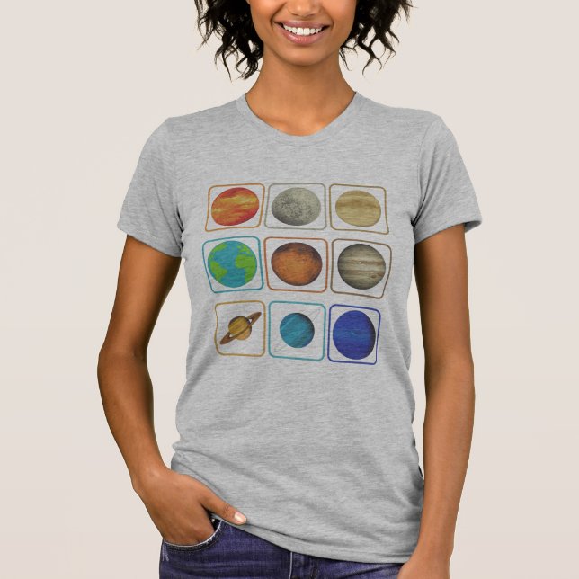 T - Shirt für Sonnensysteme (Vorderseite)