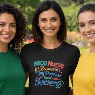 T-Shirt für Superheldinnen unter den NICU-Krankens