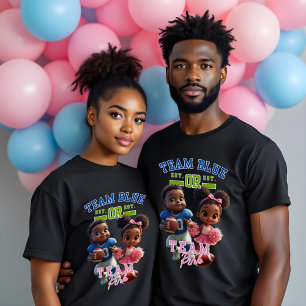 T - Shirt für Team Blue Team Pink Gender Reveal