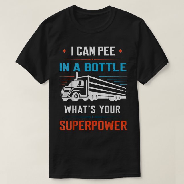 T-Shirt für Vintage LKW-Fahrer (Design vorne)