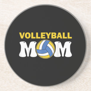 T-Shirt für Volleyball-Mütter lustiger Spieler Spi Getränkeuntersetzer