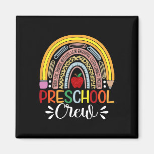T-Shirt für Vorschullehrer - Süße Regenbogen-Rücks Magnet