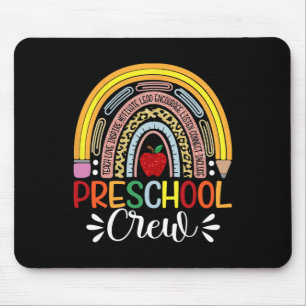 T-Shirt für Vorschullehrer - Süßer Regenbogen auf Mousepad