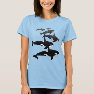 T - Shirt für Wale in der Region Orca Plus Größe O