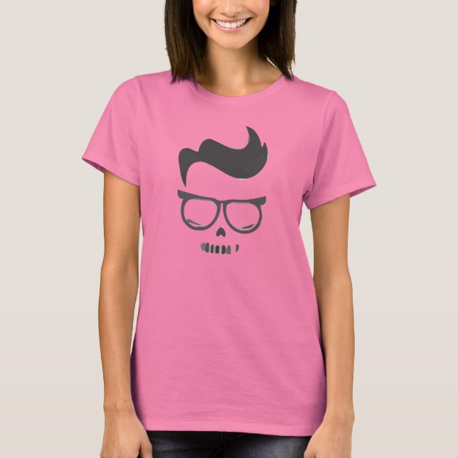 T - Shirt für weibliche Nertote - tote Nerd (Vorderseite)