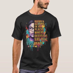 T-Shirt für weibliche Zitate mit künstlerischer Em
