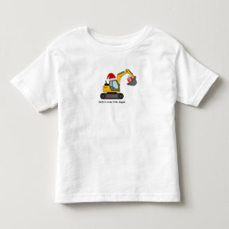 T-Shirt für Weihnachtsbagger-Todler von Santa