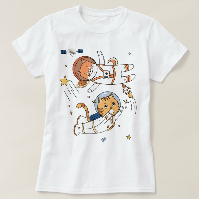 T - Shirt für Weltraumtiere (Design vorne)