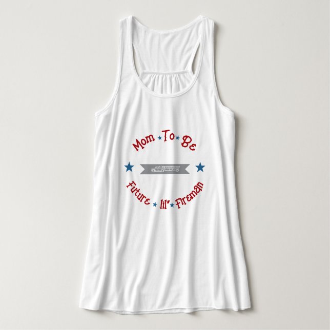 T-Shirt für werdende Mütter Future kleiner Feuerwe Tank Top (Design Vorderseite)