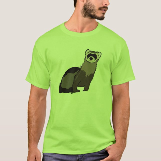 T-shirt Furet vert (Devant)