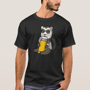 T-shirt Furets buvant de la bière animal de compagnie