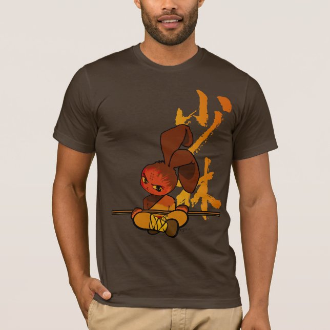T-shirt fureur de lapin de shaolin de fer (Devant)